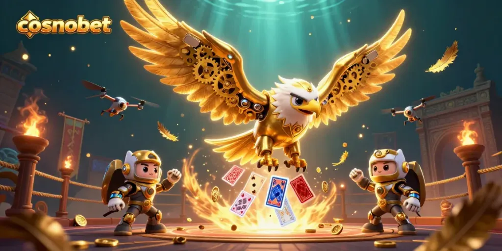 Experience thrilling gameplay at cosmobet with dynamic 3D characters and gambling elements.