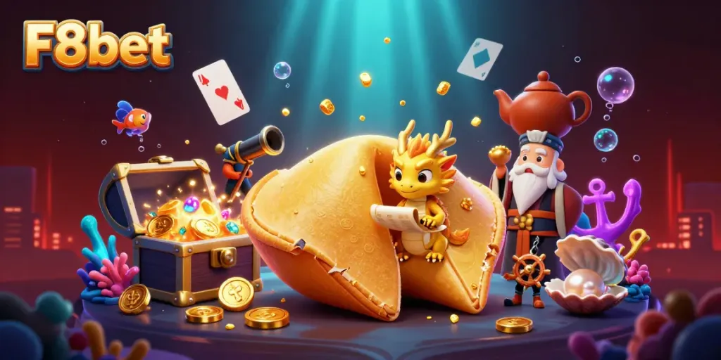 Experience the extraordinary world of F8bet with a dynamic scene of fortune and adventure.