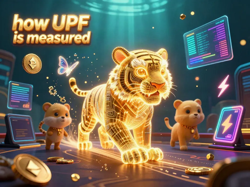 Engage with interactive content on how UPF is measured in a dynamic casino scene with glowing elements.