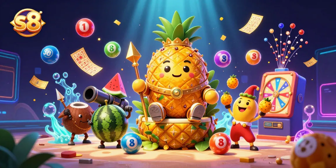S8 online casino offers vibrant gaming experiences with golden characters and dynamic lottery elements.