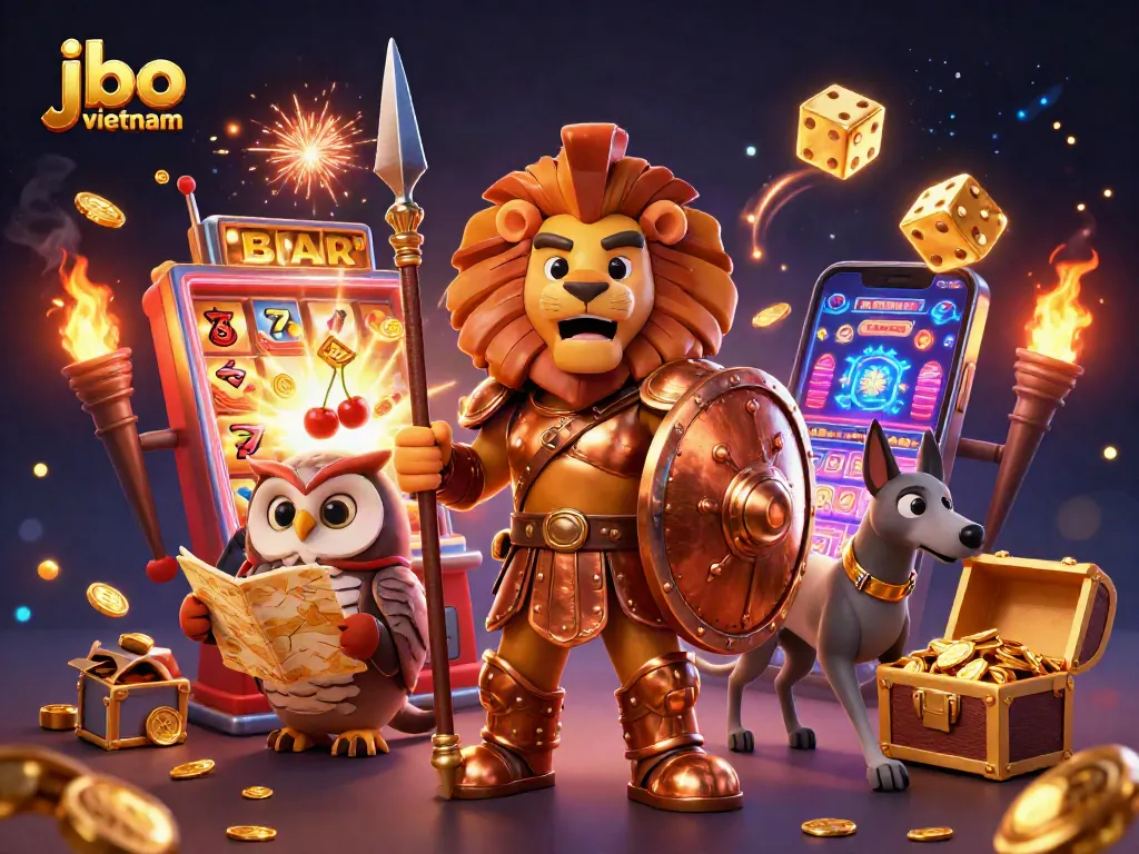 Experience thrilling wins at JBO Vietnam with a jackpot-exploding slot machine and engaging characters.