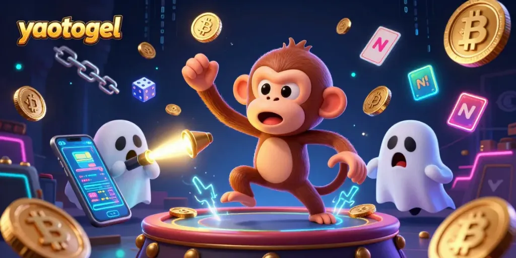 Watch yaotogel players win big in a captivating haunted casino scene.