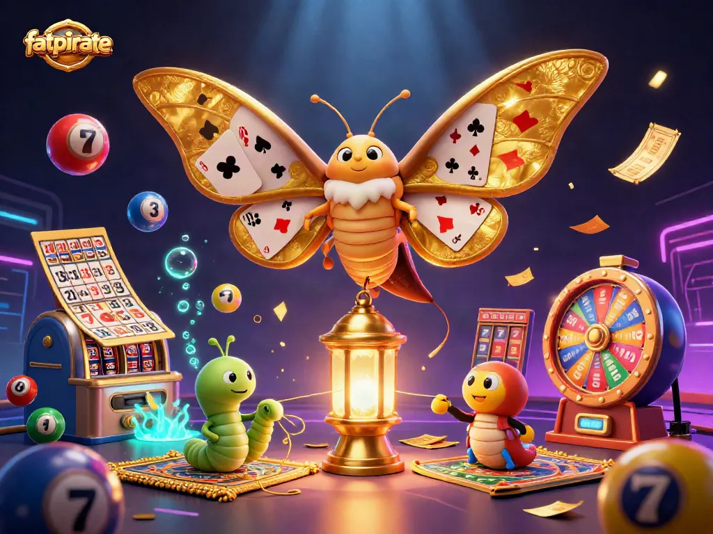 Engage in thrilling gameplay at fatpirate, featuring vibrant casino elements and dynamic lottery visuals.