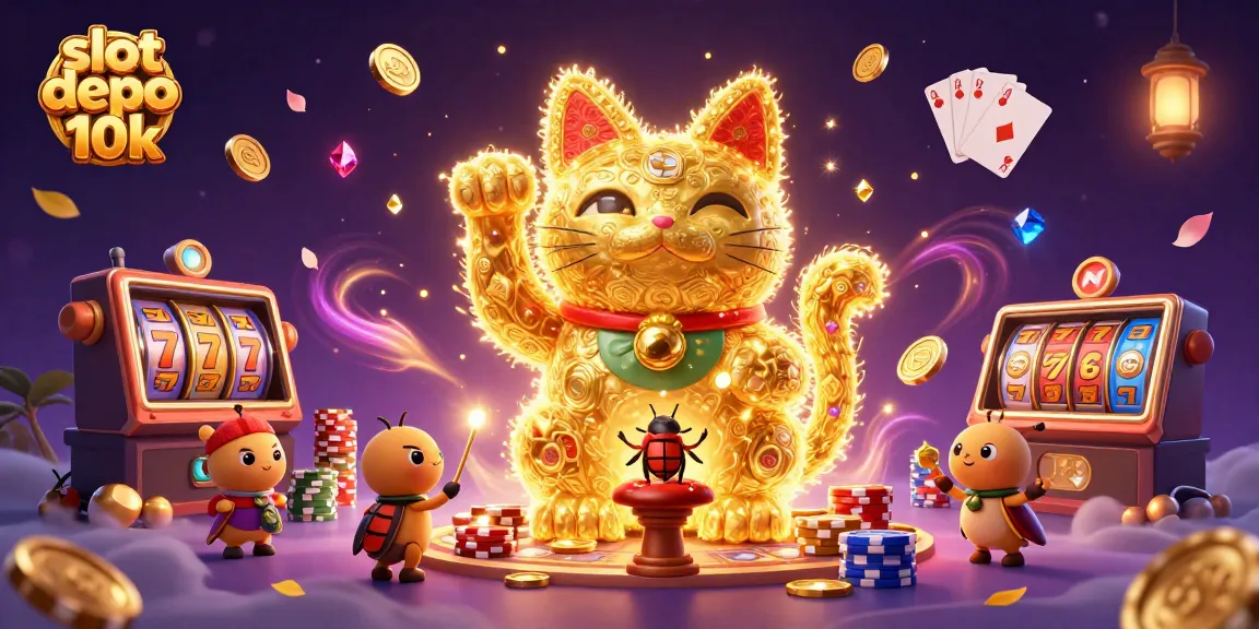 Play exciting slot depo 10k with vibrant symbols and dynamic game elements capturing casino thrill.