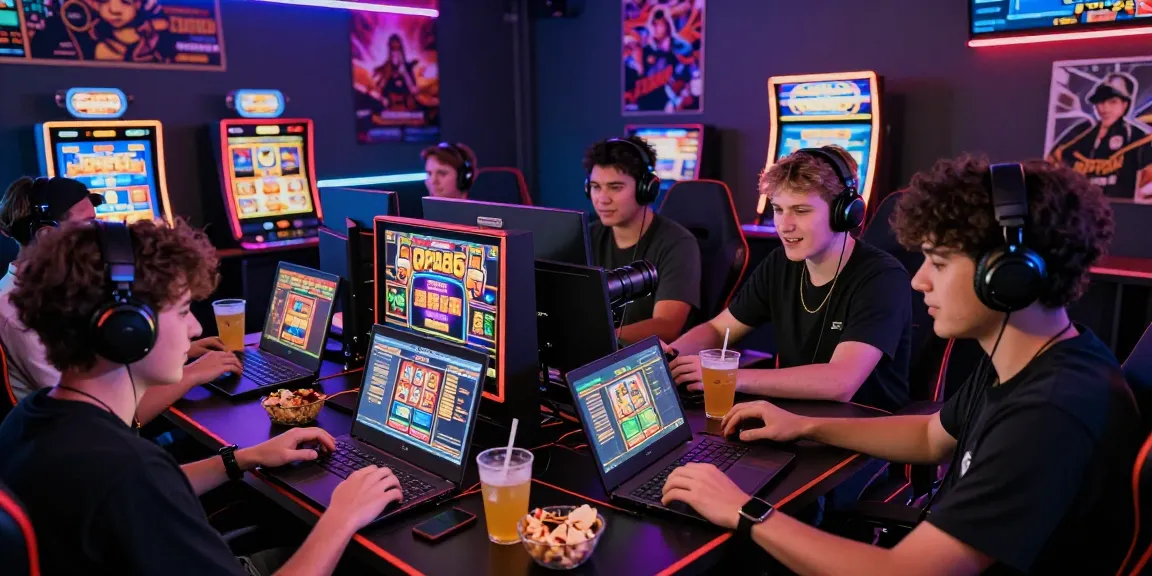 Engaging gaming scene showing players enjoying Oppa86 link in vibrant atmosphere